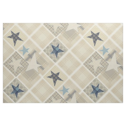 Beige-Patchwork Stoff (Fat Quarter (45,7 x 55,9 cm))