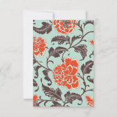 BEIGE PEONY FOTO CHINOISERIE DANKESKARTE (Rückseite)