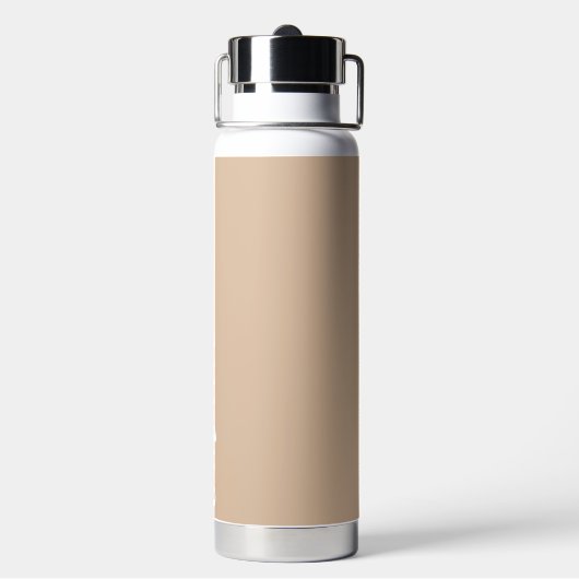 Beige Personalisiert Wedding Bridesmaid Trinkflasche (Hinten)