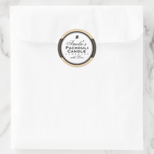 BEIGE | PERSONALISIERTER SOAP & CANDLE STICKER (Tasche)