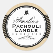 BEIGE | PERSONALISIERTER SOAP & CANDLE STICKER (Vorderseite)