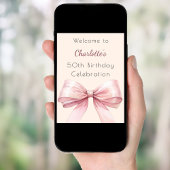 Beige Pink-Bugcreme Geburtstagsgeschenk Poster