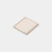 Beige Plaid Note Design Post-it Klebezettel (angewinkelt)