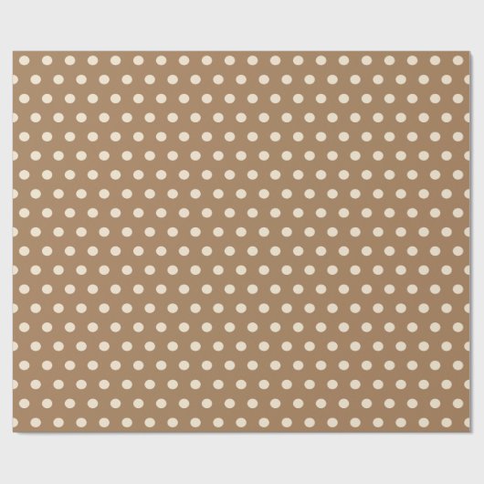 beige Polka dot Geschenkpapier (Flach)