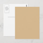 Beige Postkarte (Vorne/Hinten)