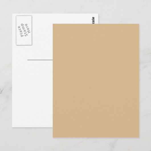 Beige Postkarte (Vorne/Hinten)