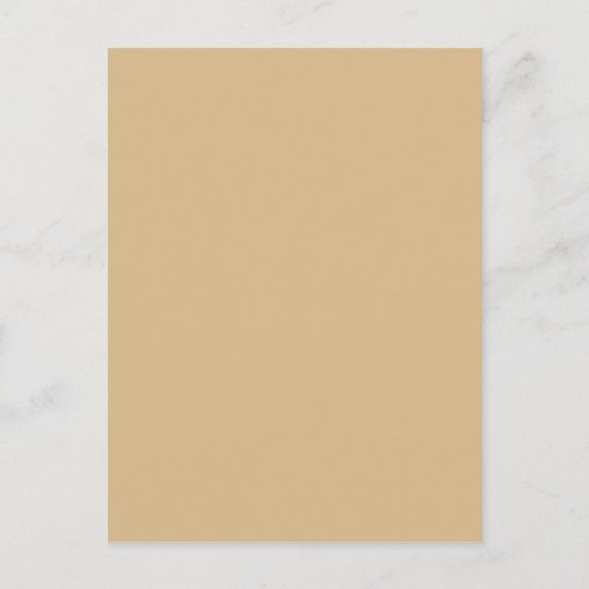 Beige Postkarte (Vorderseite)