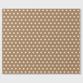 beige Punkte Geschenkpapier (Flach)