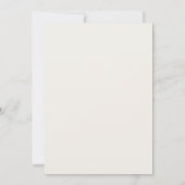 beige Rahmen Taufe Einladung (Rückseite)
