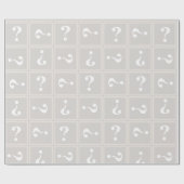 Beige-Rätsel Geschenkpapier (Flach)
