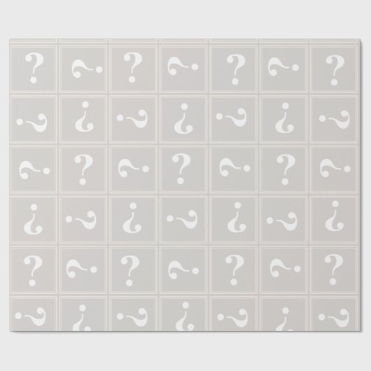 Beige-Rätsel Geschenkpapier (Flach)
