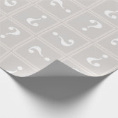 Beige-Rätsel Geschenkpapier (Ecke)