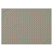 Beige Red Brown Aqua Blue Green Black Tribal Art Tischdecke (Vorderseite (Horizontal))