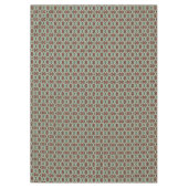 Beige Red Brown Aqua Blue Green Black Tribal Art Tischdecke (Vorderseite)