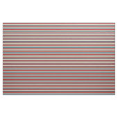 Beige, Red, Deep Sky Blue und Black Strips Stoff (Yard (91,4 cm))