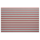 Beige, Red, Deep Sky Blue und Black Strips Stoff (Fat Quarter (45,7 x 55,9 cm))