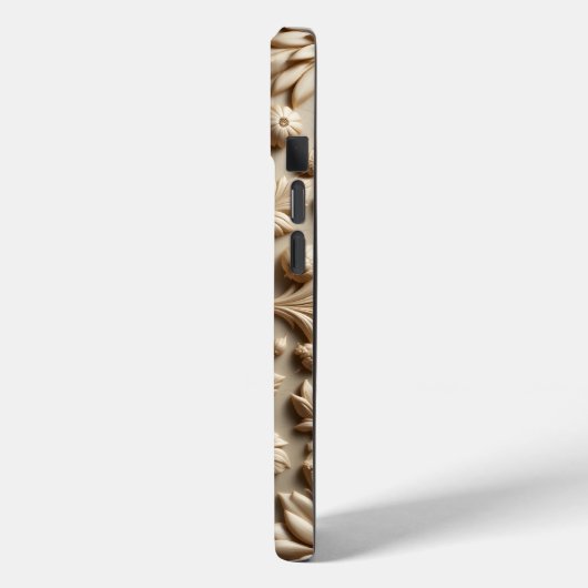 Beige Relief Bloom iPhone / iPad Gehäuse Case-Mate iPhone Hülle (Rückseite / Links)