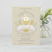 Beige Religious event, Chalice Einladung (Stehend Vorderseite)