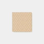 Beige Retro Blume Muster für Frühjahr & Sommer Post-it Klebezettel (Vorderseite)