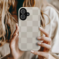 Beige Retro Karo