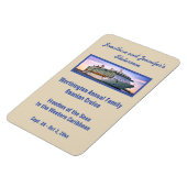 Beige RFN2 Cruise Stateroom Door Marker Magnet (Linke Seite)