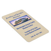 Beige RFN2 Cruise Stateroom Door Marker Magnet (Rechte Seite)