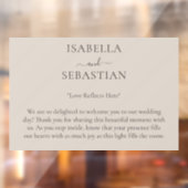 Beige Romantic COUPLE Wedding Fensteraufkleber (Blatt 2)