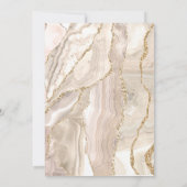 Beige Rosa-Bestätigung Agios Heiliges Kreuz Einladung (Rückseite)