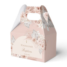 beige rosa Blumen | Taufe