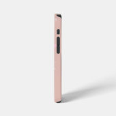 Beige Rosa Floral iPhone Hülle (Linke Seite)