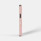 Beige Rosa Floral iPhone Hülle (Rechte Seite)