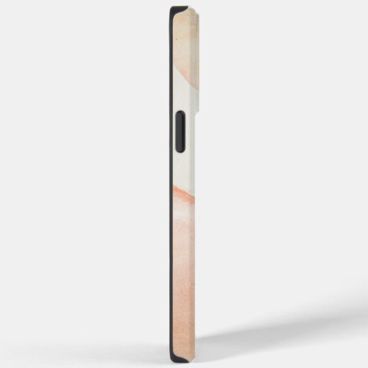 Beige Rosa Pastellfarben Case-Mate iPhone Hülle (Rückseite / Rechts)