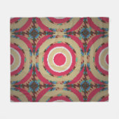 Beige, rosa und blaue Textur. Abstrakte Ornamente. Fleecedecke (Vorderseite (Horizontal))