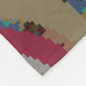 Beige, rosa und blaue Textur. Abstrakte Ornamente. Fleecedecke (Ecke)