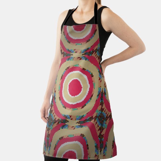 Beige, rosa und blaue Textur. Abstrakte Ornamente. Schürze (InSitu)