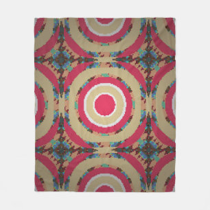 Beige, rosa und blaue Textur. Abstrakte Verzierung Fleecedecke