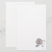 Beige Rose Briefpapier (Vorne/Hinten)