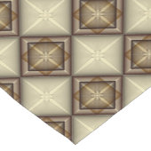Beige & Rose Diamonds Kurzer Tischläufer (Ecke)