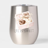 Beige Rosé Schokoladen Herzen (Vorderseite)