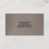 Beige rote Fitness Moderne Visitenkarte (Rückseite)