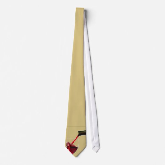Beige Rote Krawatte (Vorderseite)
