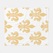 Beige Royal Fleece Blanket (Vorderseite (Horizontal))