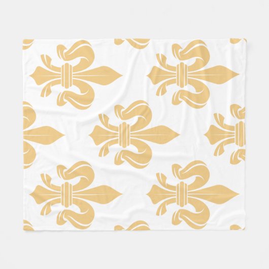 Beige Royal Fleece Blanket (Vorderseite (Horizontal))