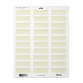 Beige Rücksendeadresse (Vorne)