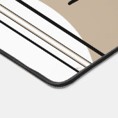 Beige Running Horse Form und Initialdesign Schreibtischunterlage (Ecke)