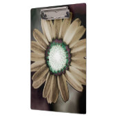 Beige Rustic Daisy Clipboard Klemmbrett (Links)