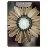 Beige Rustic Daisy Clipboard Klemmbrett (Vorderseite)