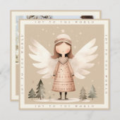 Beige Rustikale Angel 1 Foto Ferienwohnung Karte (Vorne/Hinten)