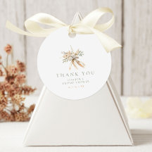 Beige & Sage Blume & Bow Brautparty Vielen Dank