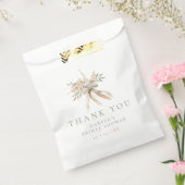 Beige & Sage Blume & Bow Brautparty Vielen Dank Geschenktütchen (Versiegelt)